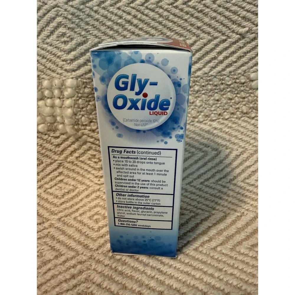 1x READ Gly-Oxide Antiseptic Oral Cleanser Liquid 2 oz LARGE BOTTLE New Sealed